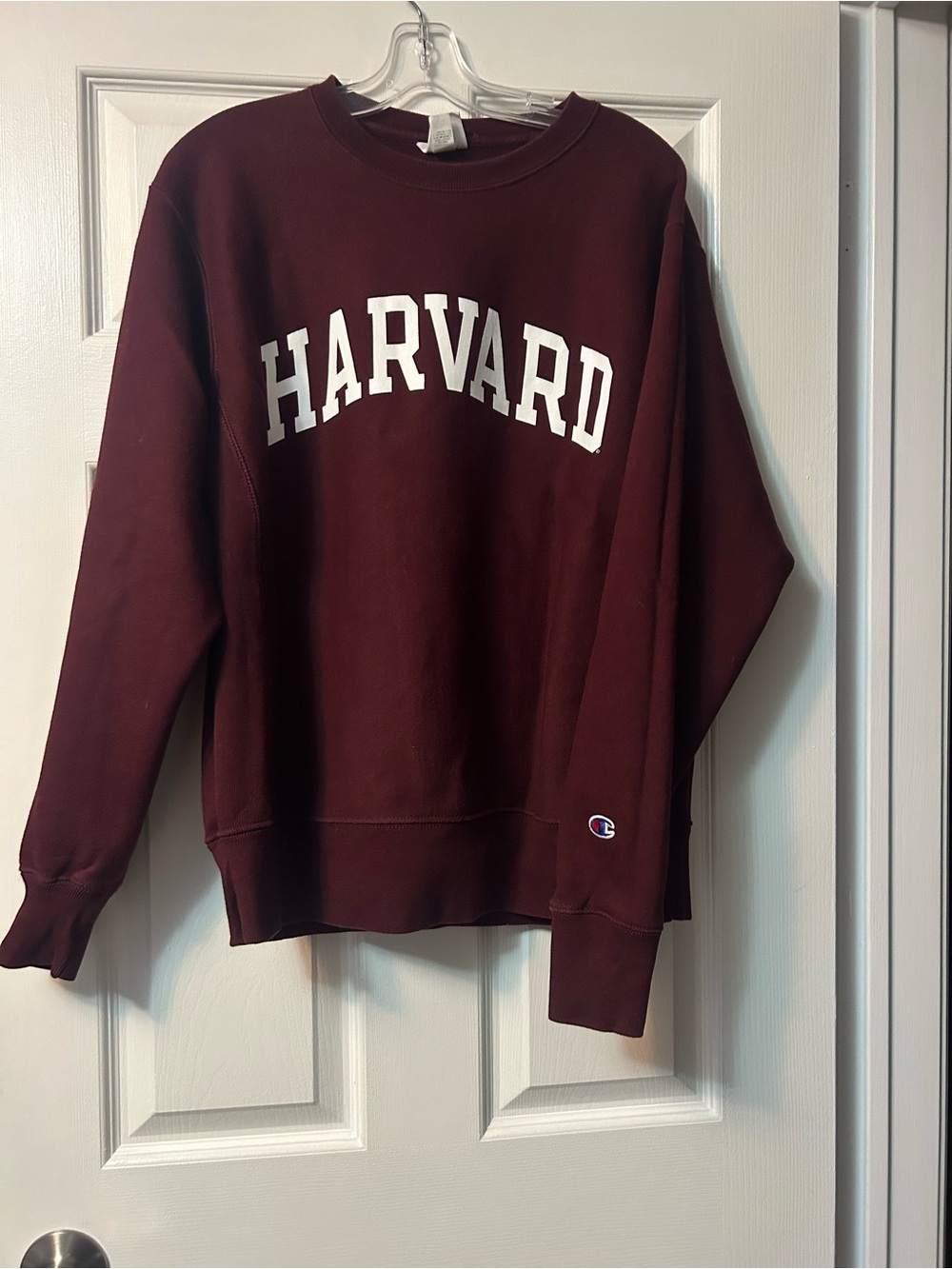 Champion Maroon Harvard Crewneck Sweatshirt